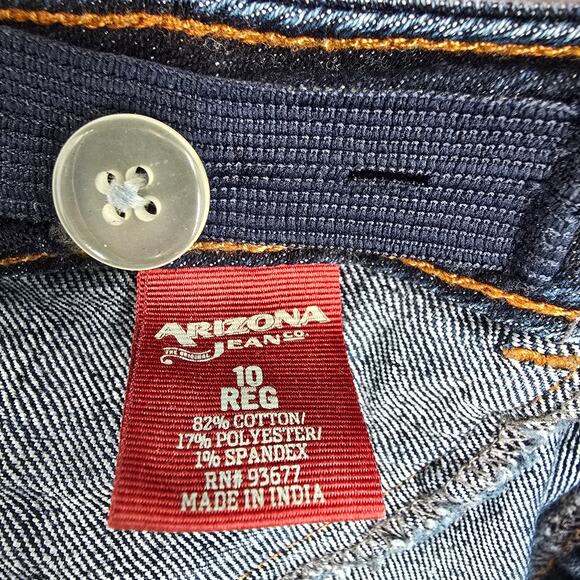 Arizona Jean Co Blue Jeans Demin Skinny Jegging Junior Kids Youth 10 Regular - Picture 8 of 8